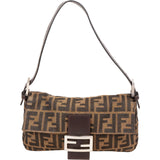 Fendi Monogram FF Zucca Baguette Shoulder Bag