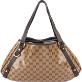 Gucci Monogram GG Patent Coated Canvas Abbey Shoulder Bag