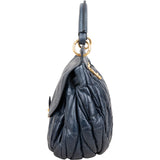 Miu Miu Matelassé Vitello Leather City Handbag