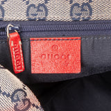 Gucci Red Pebbled Leather D-Ring Handbag