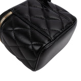Chanel Quilted Lambskin Mini Vanity Case Crossbody Bag