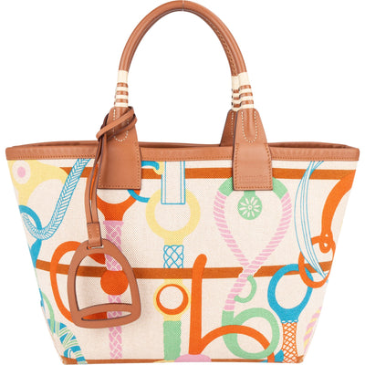 Hermès Canvas Monogram Steeple 25 Handbag - vintageandkickz