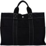 Hermès Classic Noir Canvas Fourre-Tout Tote Handbag