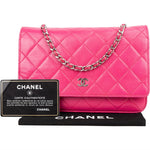 [🔄️B20 / F18] Chanel Quilted Lambskin Wallet on Chain Crossbody Bag - vintageandkickz