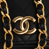 Chanel Quilted Lambskin 24K Gold Single Flap Shoulder Bag