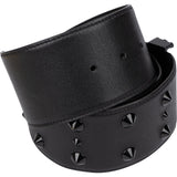 Louis Vuitton Black Leather Studded LV Initiales Pyramide Waist Belt (75 / 30) M6909