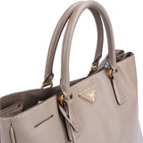 Prada Grey Saffiano Leather Galleria Tote Handbag