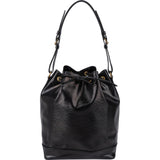 Louis Vuitton Noir Epi Leather Sac Noé Grande Shoulder Bag