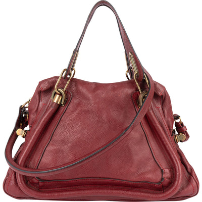 Chloé Grained Leather Paraty Handbag
