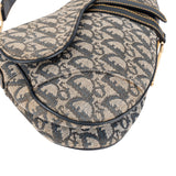 Christian Dior Oblique Trotter Monogram Canvas Saddle Shoulder Bag