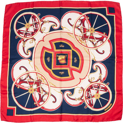 Hermès Springs Silk Carre 90 Scarf Tuch