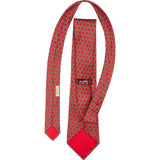 Hermès Geometric Chaîne d'Ancre Pattern Silk Tie Krawatte