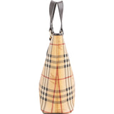Burberry Haymarket Check Canvas Tote Handbag