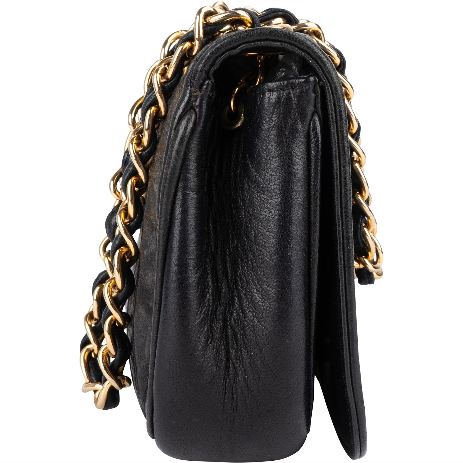 Chanel Lambskin CC Single Flap Camera Crossbody Bag - vintageandkickz