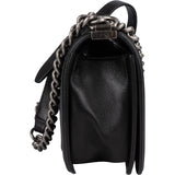 Chanel Quilted Lambskin CC Boy Single Flap Crossbody Bag