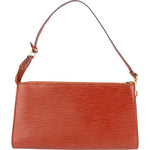 [🔄️B23 / F07] Louis Vuitton Orange Epi Leather Pochette Accessoires Handbag - vintageandkickz