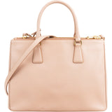 Prada Pink Saffiano Leather Galleria Handbag