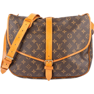 Louis Vuitton Monogram Canvas Saumur 35 Crossbody Bag - vintageandkickz