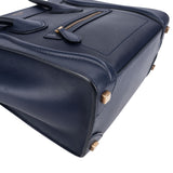 Céline Blue Leather Luggage Handbag