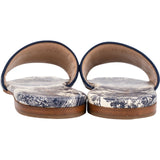 Christian Dior Multicolor Leather Toile de Jouy Dway Slide Sandals (36)