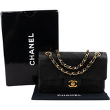 Chanel Quilted Lambskin Small 24K Gold Double Flap Shoulder Bag