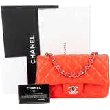 Chanel Quilted Lambskin Mini Rectangular Palladium Single Flap Crossbody Bag