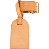 [🔄️B21 / F42] Louis Vuitton Vachetta Leather Luggage Tag - vintageandkickz