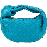 Bottega Veneta Blue Intrecciato Leather Mini Jodie Handbag