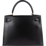Hermès Box Calf Sellier Kelly 28 Handbag