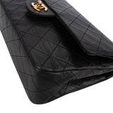Chanel Quilted Lambskin 24K Gold Medium Double Flap Shoulder Bag