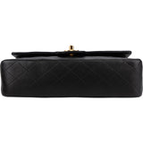 Chanel Quilted Lambskin 24K Gold Medium Double Flap Shoulder Bag