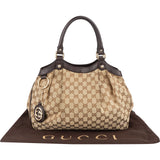 Gucci Monogram GG Canvas Sukey Hobo Handbag