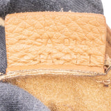 Céline Drummed Calfskin Luggage Handbag