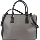 Prada Bicolor Saffiano Leather Galleria Handbag