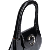 Cartier Black Patent Leather Panthère C Top Handle Shoulder Bag