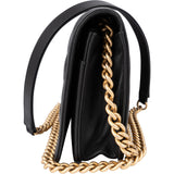 Chanel Quilted Lambskin Boy Wallet On Chain Crossbody Bag