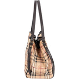 Burberry Haymarket Check Tote Shoulder Bag