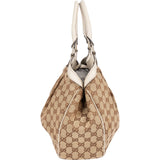 Gucci Monogram GG Canvas Sukey Hobo Handbag - vintageandkickz
