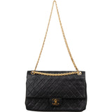 Chanel Quilted Lambskin 24K Gold Double Flap Shoulder Bag