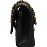 Chanel Quilted Lambskin Medium 24K Gold Double Flap Shoulder Bag