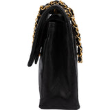 Chanel Quilted Lambskin 24K Gold Double Flap Shoulder Bag