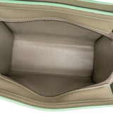 Céline Bicolor Leather Luggage Handbag