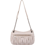 Miu Miu Grey Matelassé Nappa Leather Coffer Crossbody Bag