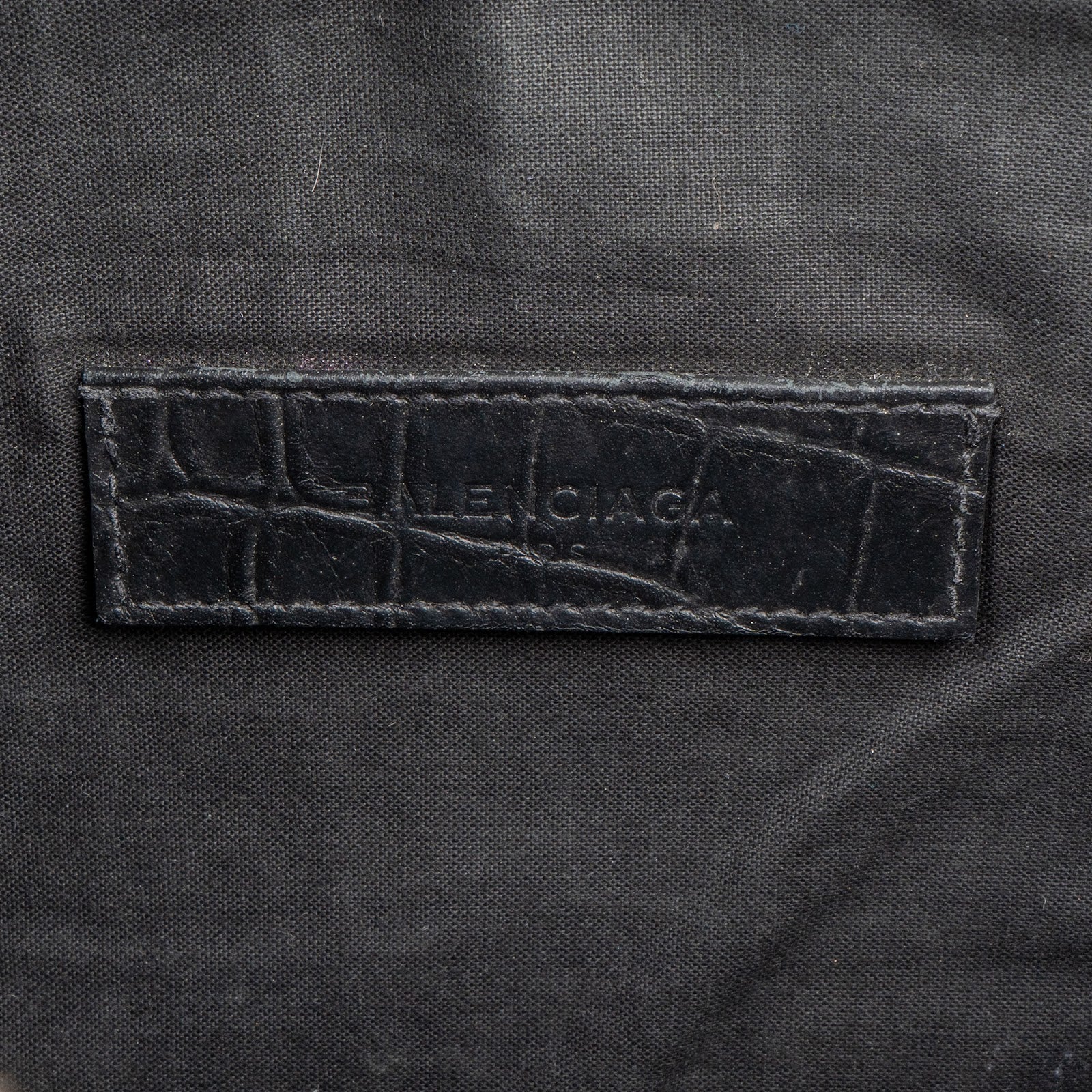 Balenciaga Crocodile Embossed Classic Clutch - vintageandkickz