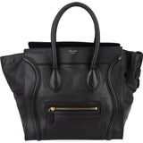 Céline Grained Calfskin Luggage Handbag