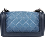 Chanel Quilted Lambskin Boy Single Flap Crossbody Bag xx maße - vintageandkickz