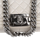 Chanel Quilted Calfskin Boy Single Flap Crossbody Bag