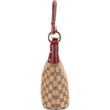 Gucci Monogram GG Canvas Braided Handle Shoulder Bag