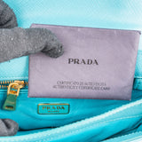 Prada Saffiano Lux Leather Lock Crossbody Handbag