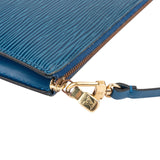 Louis Vuitton Blue Epi Leather Pochette Accessoires Handbag